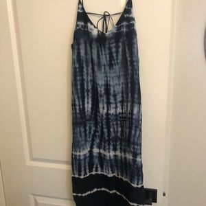 Summer tie dye spagetti strap dress. Also cover up